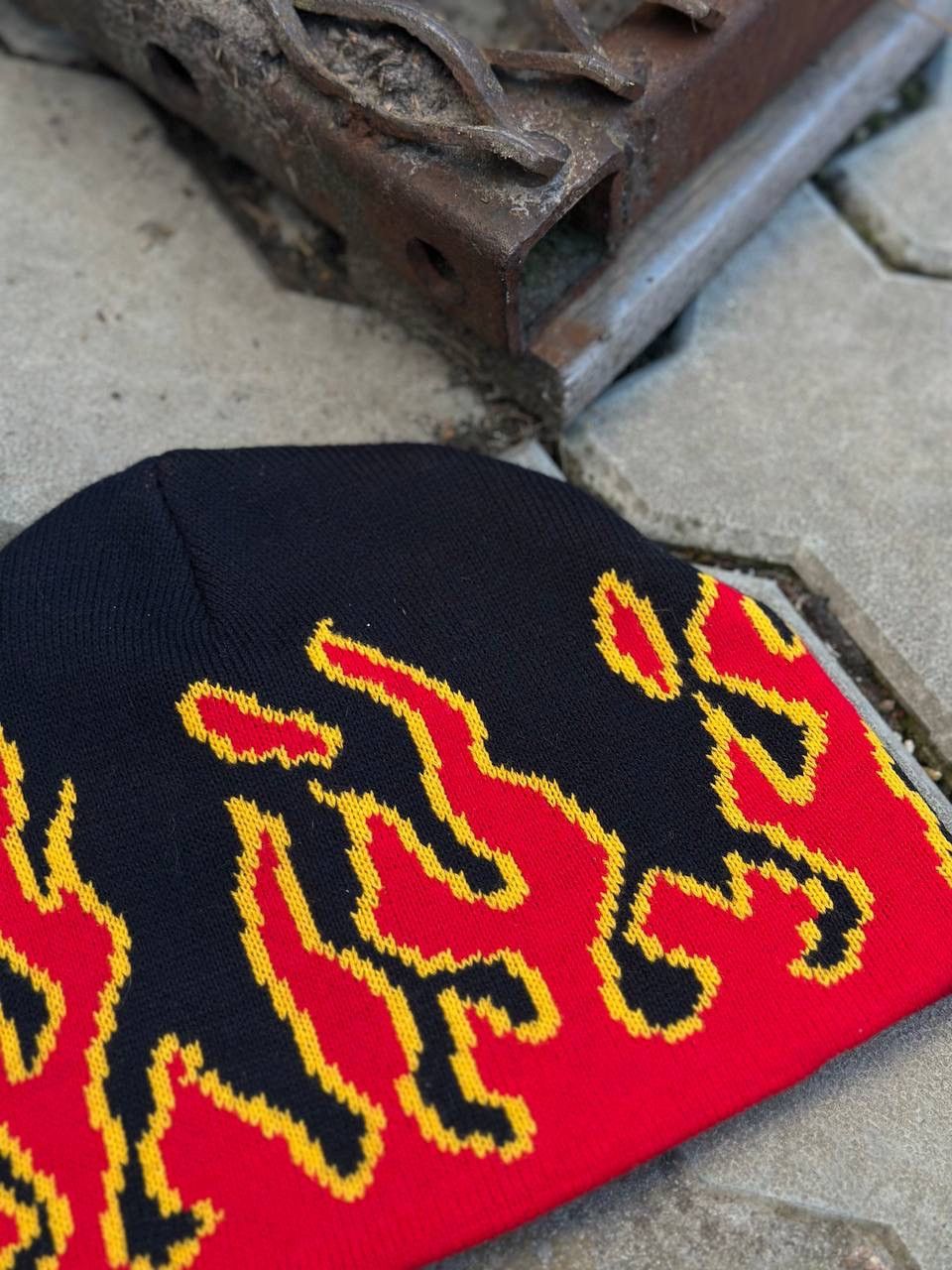 Hypebeast VTG Flame Hat Cap Grunge Y2K 00s Hype Trend Staff Pick USA Size ONE SIZE - 4 Thumbnail