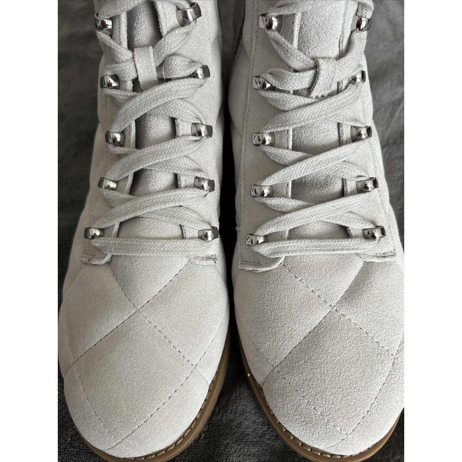 Other EASY SPIRIT Martha Stewart Beige LEATHER HIKERS BOOTS SIZE Size US 10 / IT 40 - 8 Thumbnail
