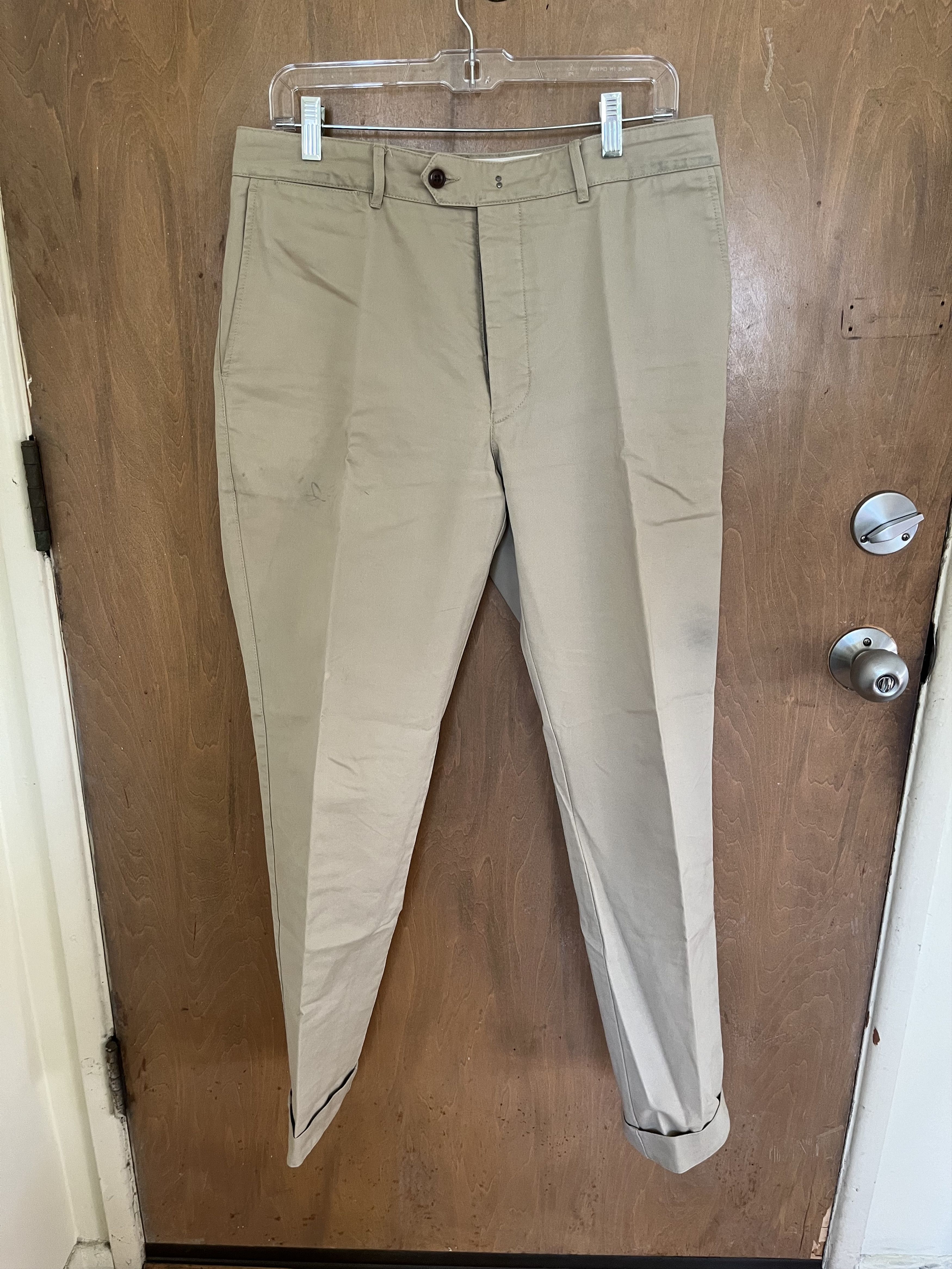 Officine Generale New Fisherman English Twill Chino Beige Size US 33 - 3 Thumbnail
