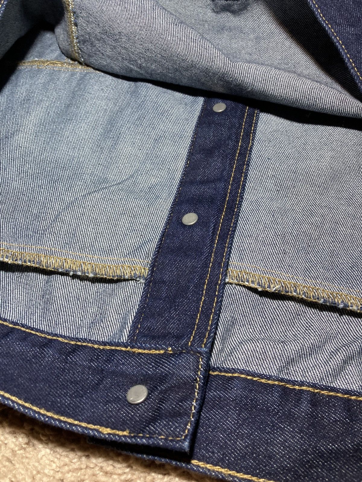 Martine Rose 2012 Martine Rose Oversized Type 3 Denim Jacket Indigo 2010s Size US S / EU 44-46 / 1 - 10 Thumbnail