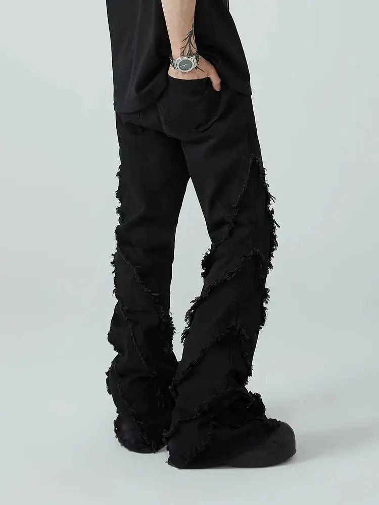 Japanese Brand Streetwear Flared Baggy Jeans Size US 32 / EU 48 - 5 Thumbnail