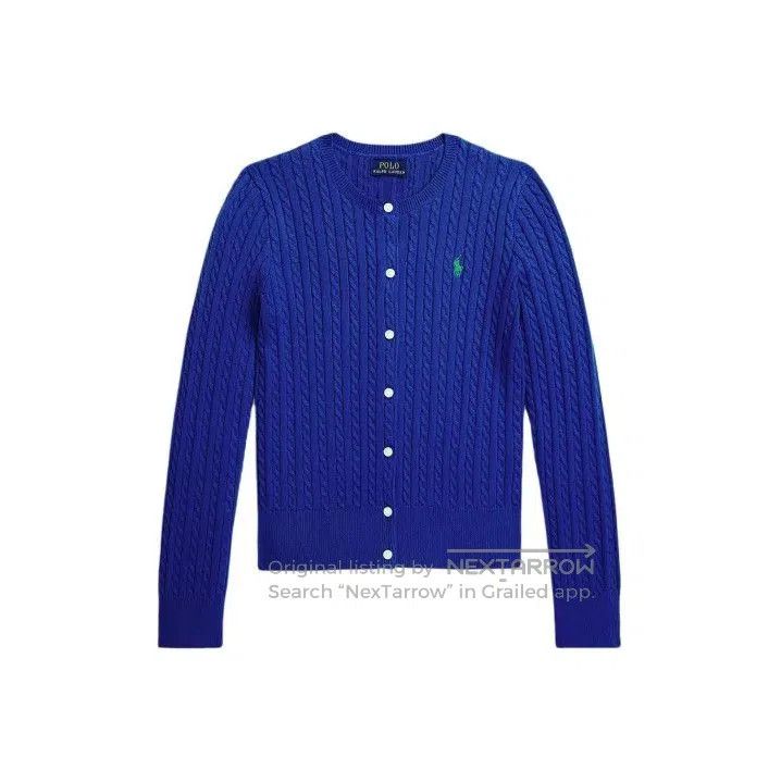 Polo Ralph Lauren Polo Ralph Lauren Mini Cable Knit Cotton Cardigan. Size US L / EU 52-54 / 3 - 1 Thumbnail
