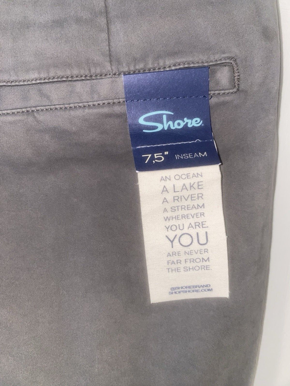 Shore Bowen Short Men’s Size 28 Smoked Pea Gray 7.5” Inseam, Men's — image 5 of 6