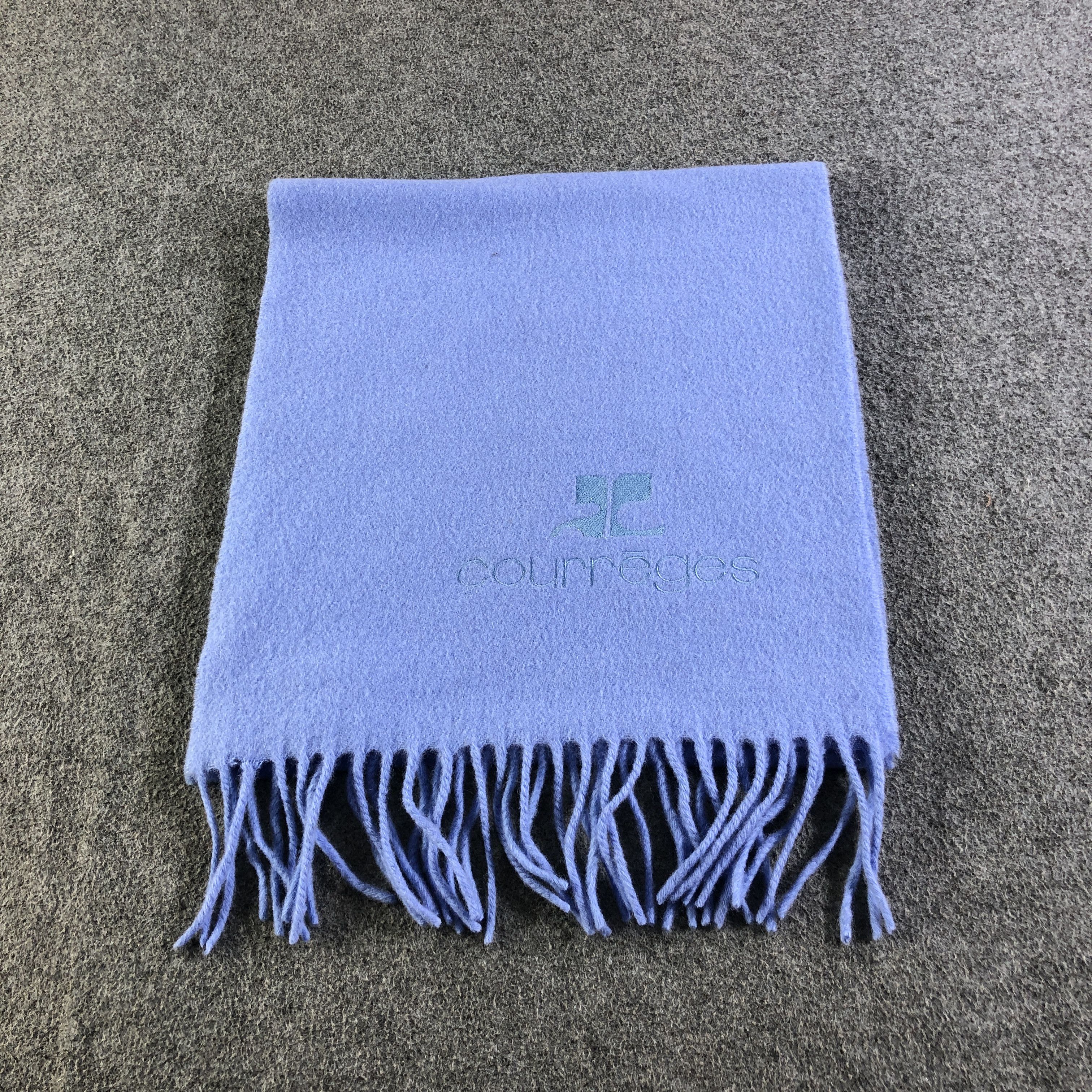 Courreges Courreges Wool Scarf Muffler Neckwear V2787 Size ONE SIZE - 3 Thumbnail