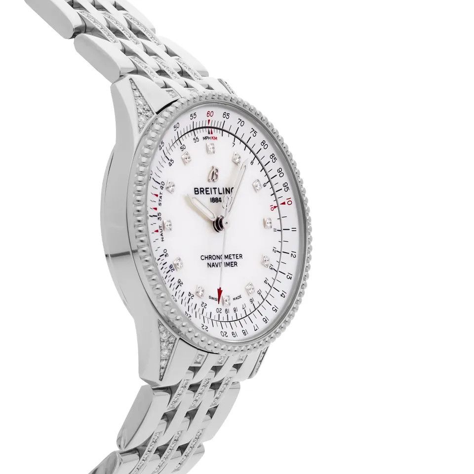 Breitling o1mt1gz0125 Size: OS / Navitimer 35mm Watch in Silver Size ONE SIZE - 3 Thumbnail