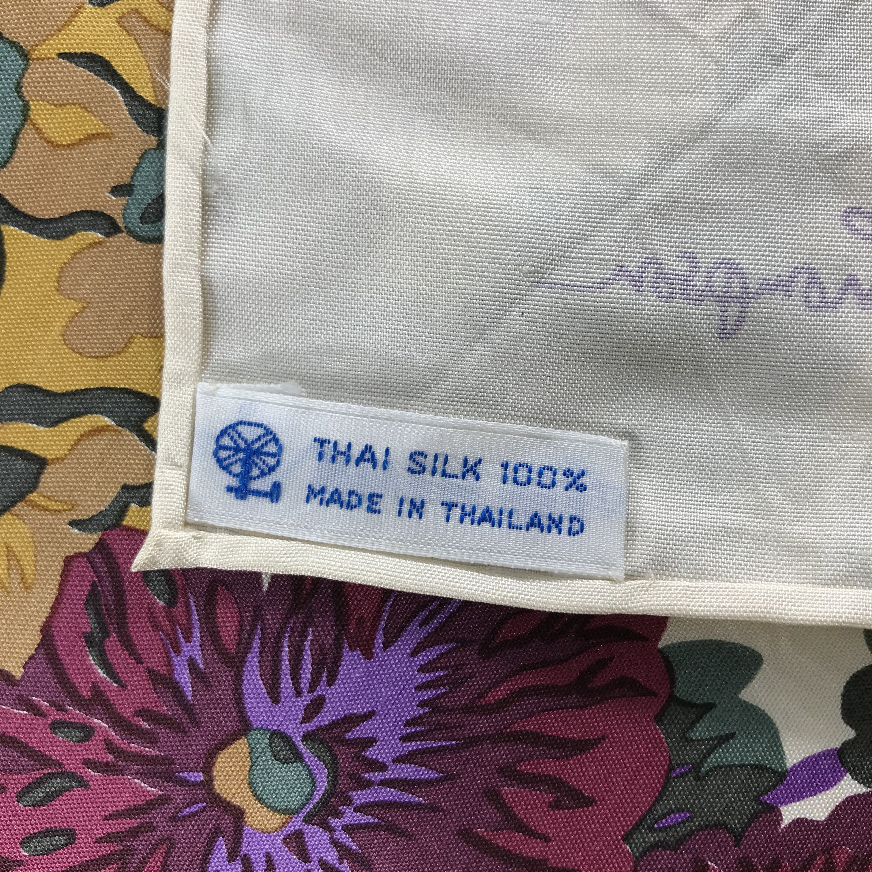Jim Thompson Vintage Jim Thompson Silk Scarf Size ONE SIZE - 5 Thumbnail