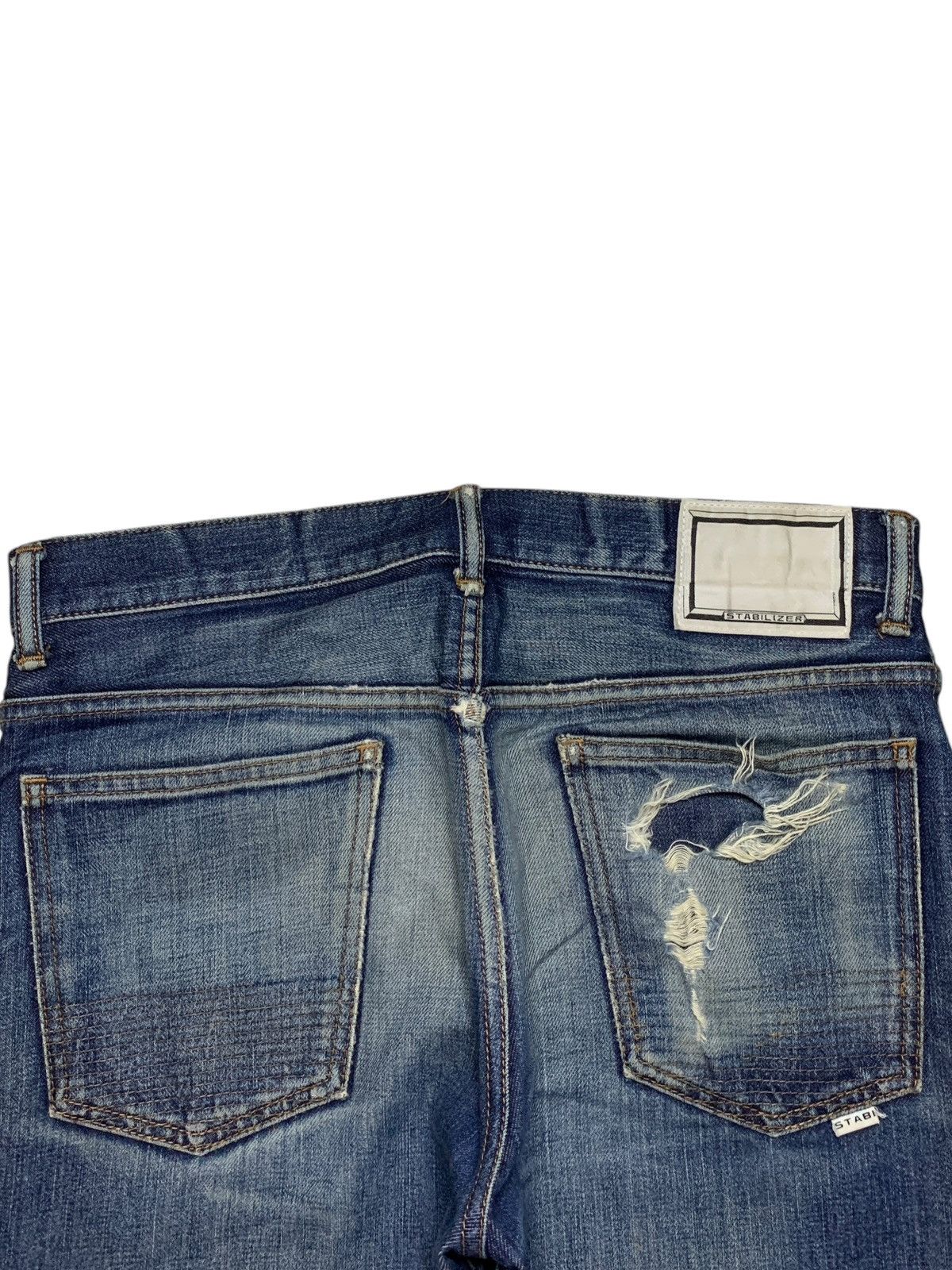 If Six Was Nine × Japanese Brand Vintage Japanese Brand Blue Wash Distressed Flare Jeans Size US 32 / EU 48 - 8 Thumbnail