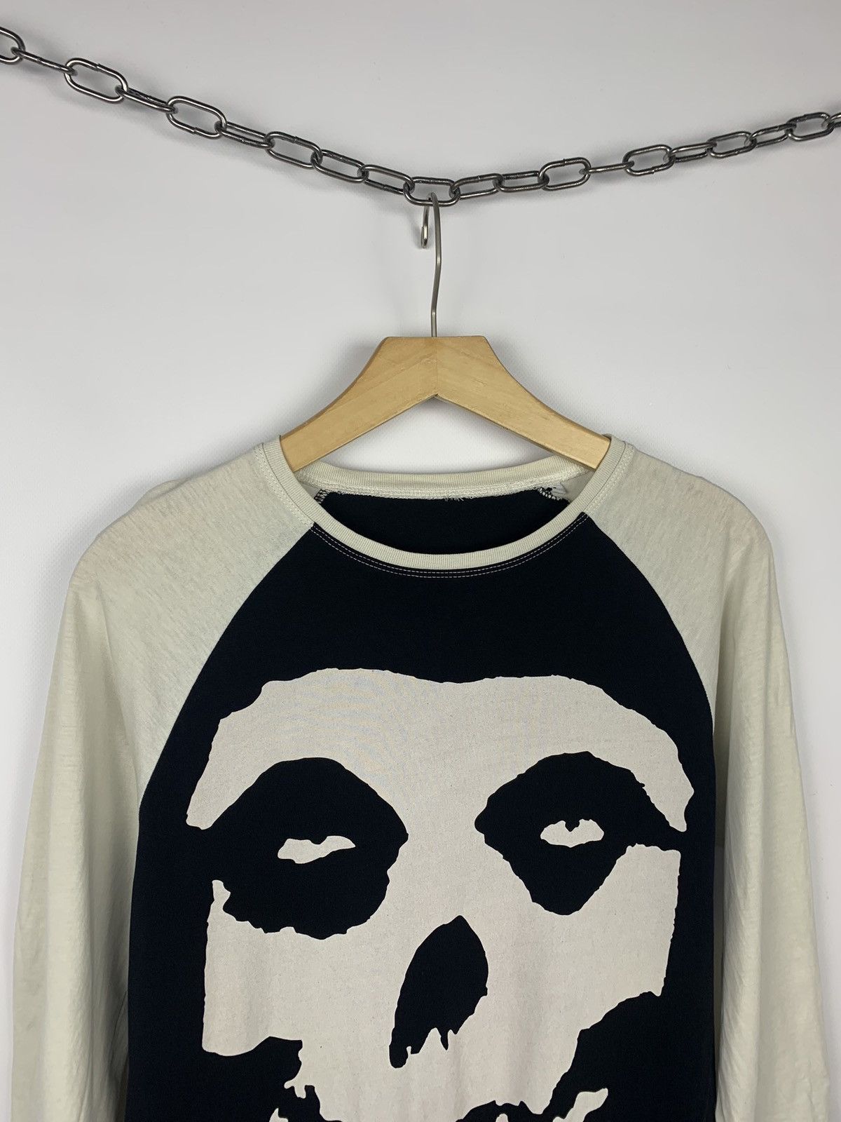 Band Tees Vintage Y2K Skulls Misfits Rock Band 3/4 Sleeve Top 2016 Size US S / EU 44-46 / 1 - 2 Thumbnail