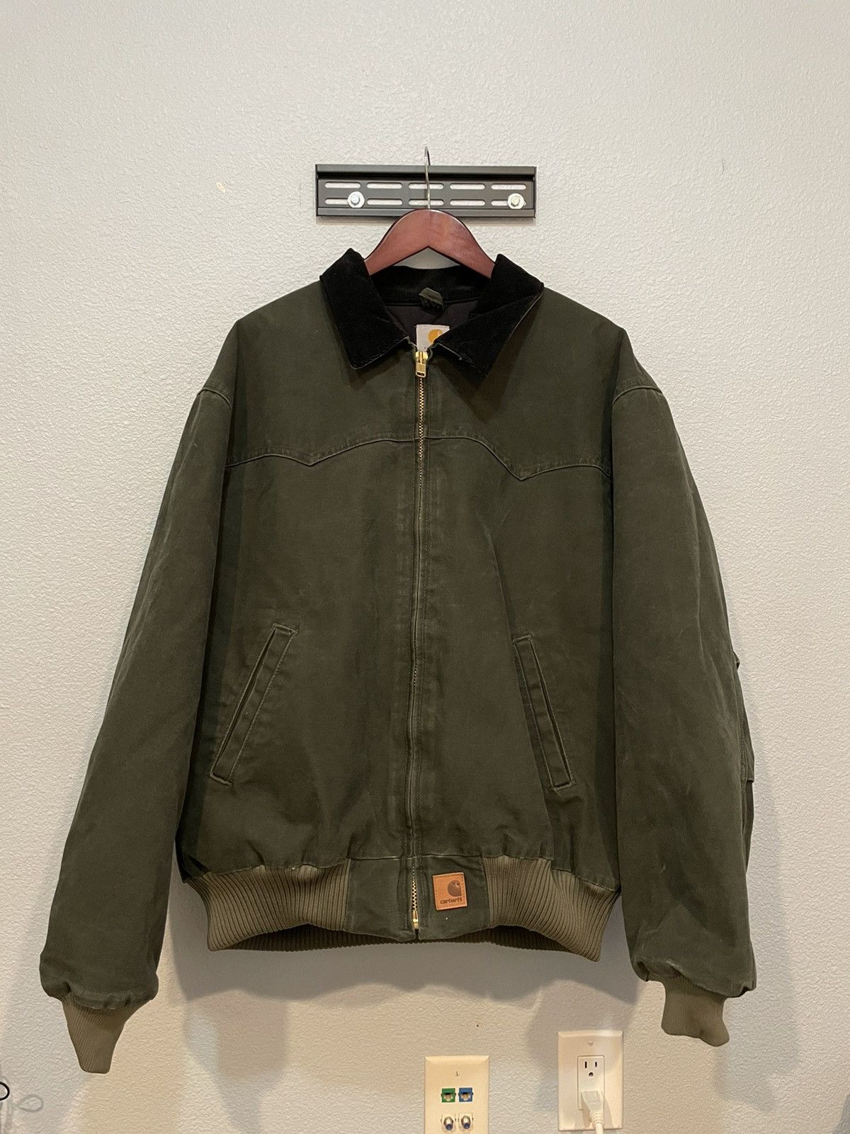 Image of Carhartt Santa Fe Jacket Green, Men's (Size 2XL)