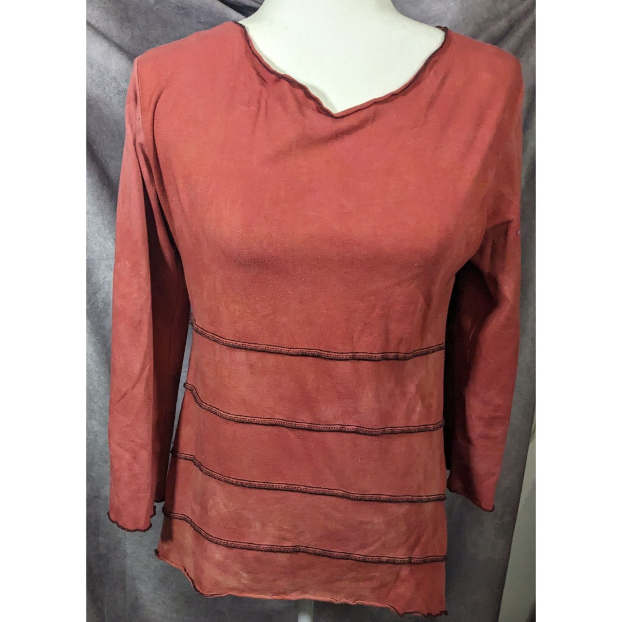Other Jude Stuecker Bohemian Medieval Asymmetrical Terra Cotta Top Size S / US 4 / IT 40 - 8 Thumbnail