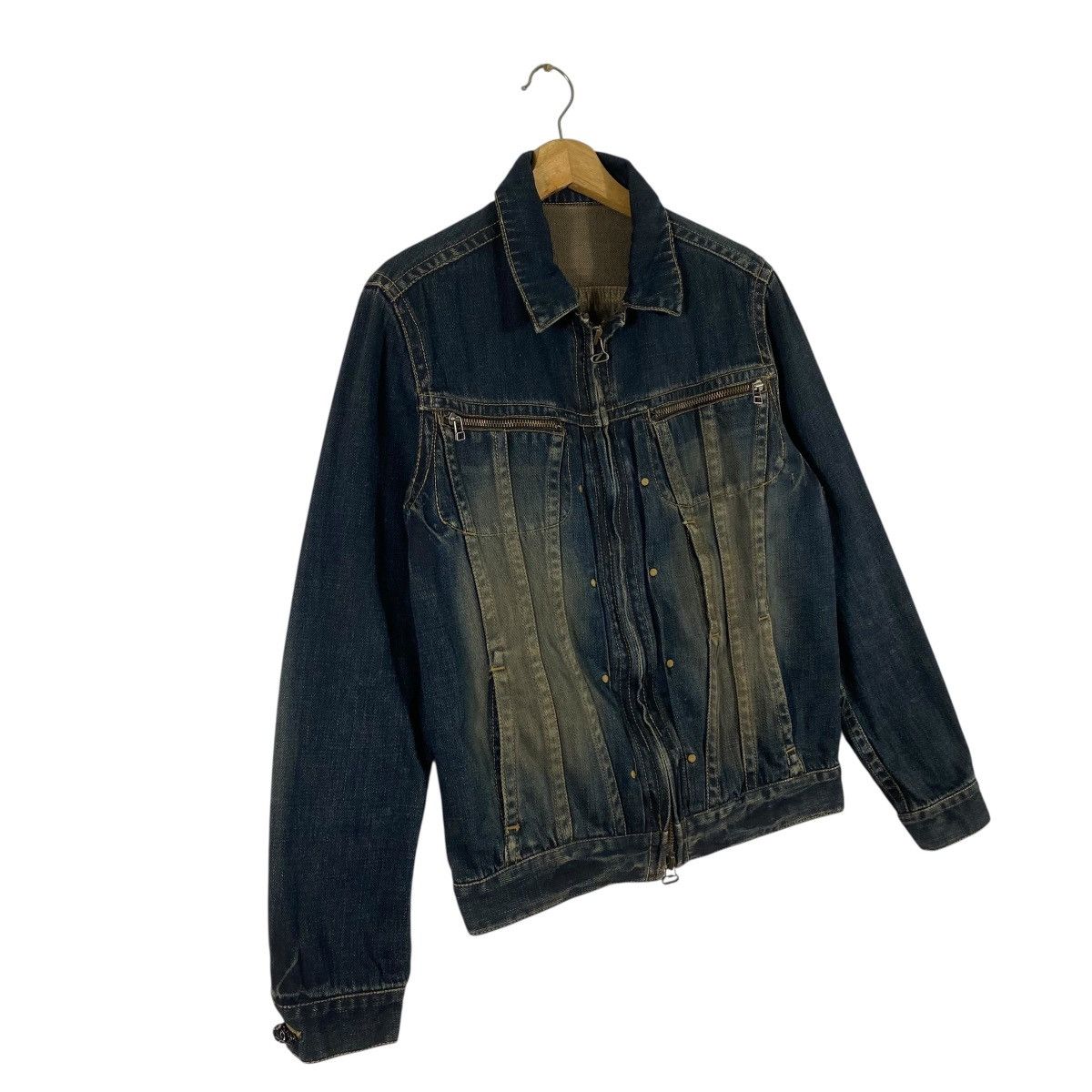 Japanese Brand Vintage Irish Denim Button Jacket Size 3 Blue Colour Size US M / EU 48-50 / 2 - 3 Thumbnail