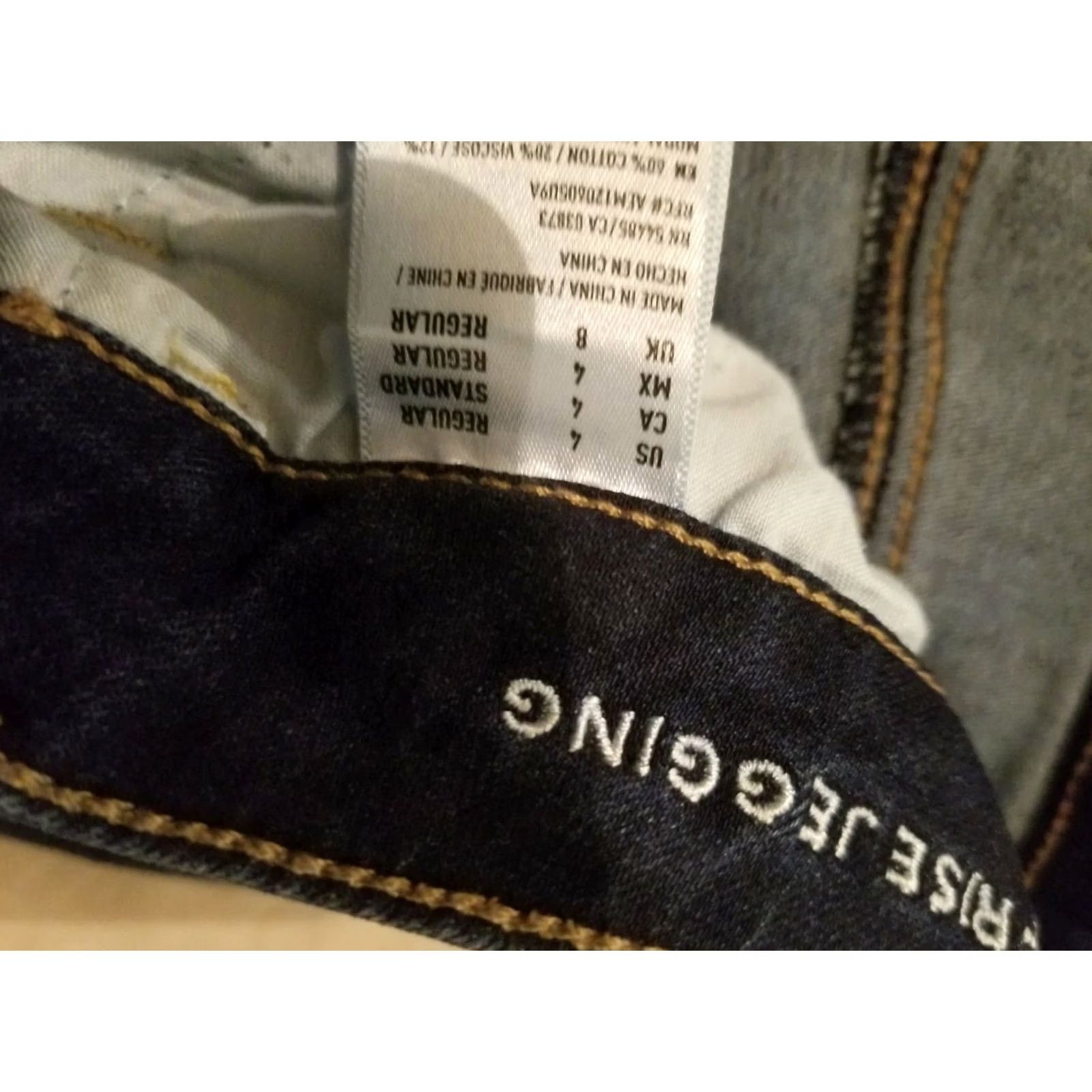 American Eagle Outfitters Womens American Eagle Outfitters Skinny Jeans 4 Blue Denim Cotton Jegging Size 27" / US 4 / IT 40 - 5 Thumbnail