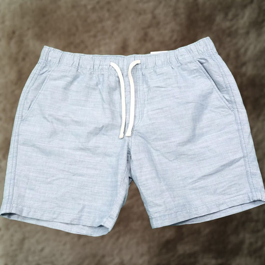 Vintage St. John's Bay Shorts Mens XLT Blue Chambray Drawstring Cotton 8 Inseam Size US 36 / EU 52 - 1 Thumbnail