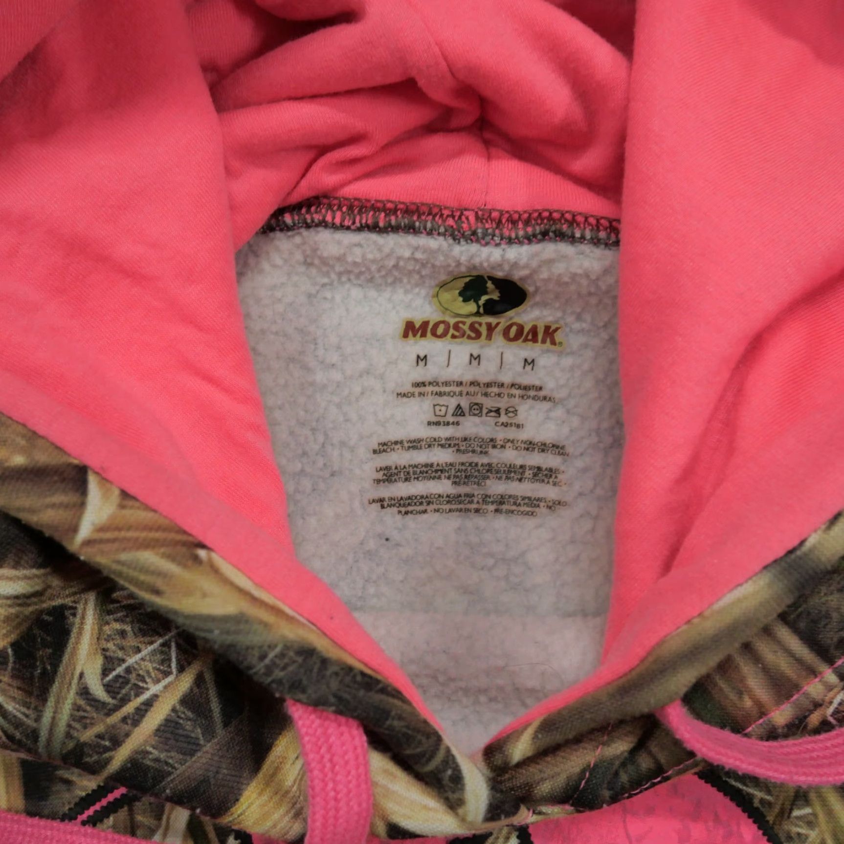Vintage VINTAGE Mossy Oak Hoodie Womens Medium Brown Pink Camouflage Shadow Grass Blades Size M / US 6-8 / IT 42-44 - 6 Thumbnail