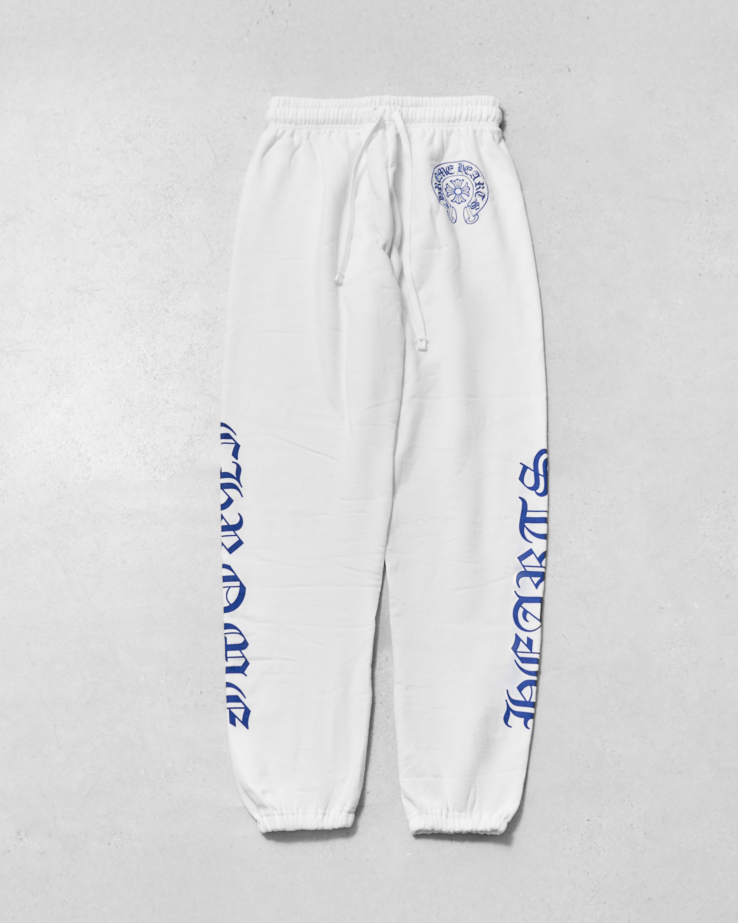 Chrome Hearts CHROME HEARTS Horseshoe Blue Print Sweatpants WHITE Size US M / EU 48-50 / 2 - 1 Thumbnail