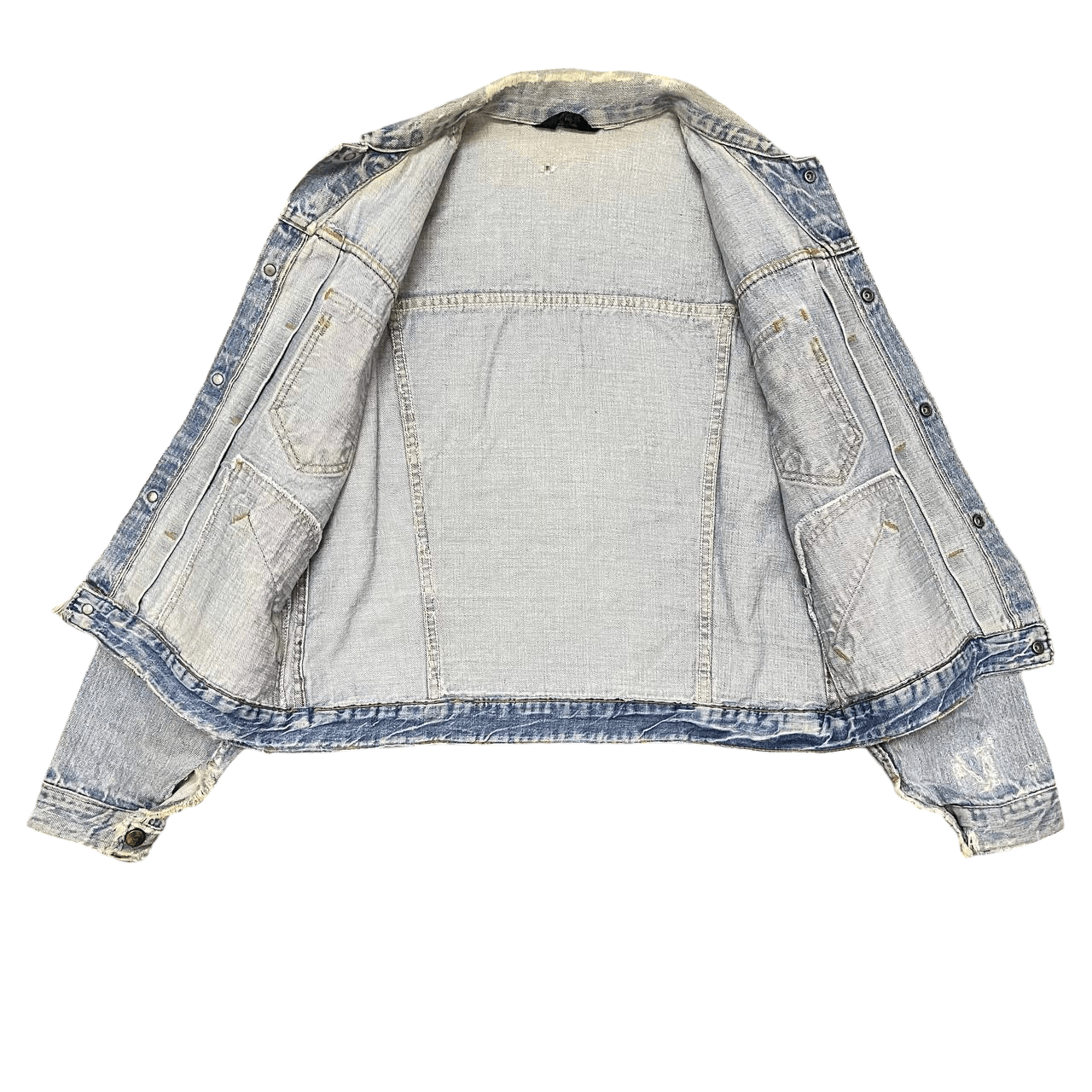 Vintage Vintage 60's Ely Denim Jacket Selvedge Distresed Trucker Size US M / EU 48-50 / 2 - 12 Thumbnail