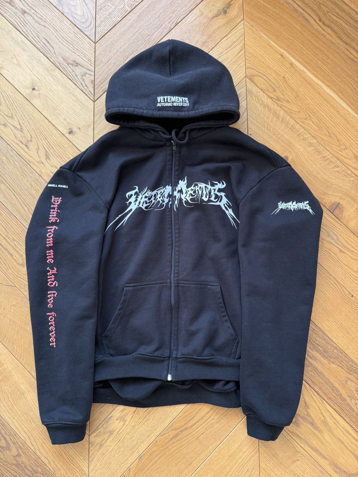 Vetements Vetements Total Fucking Darkness Hoodie Zip | Grailed