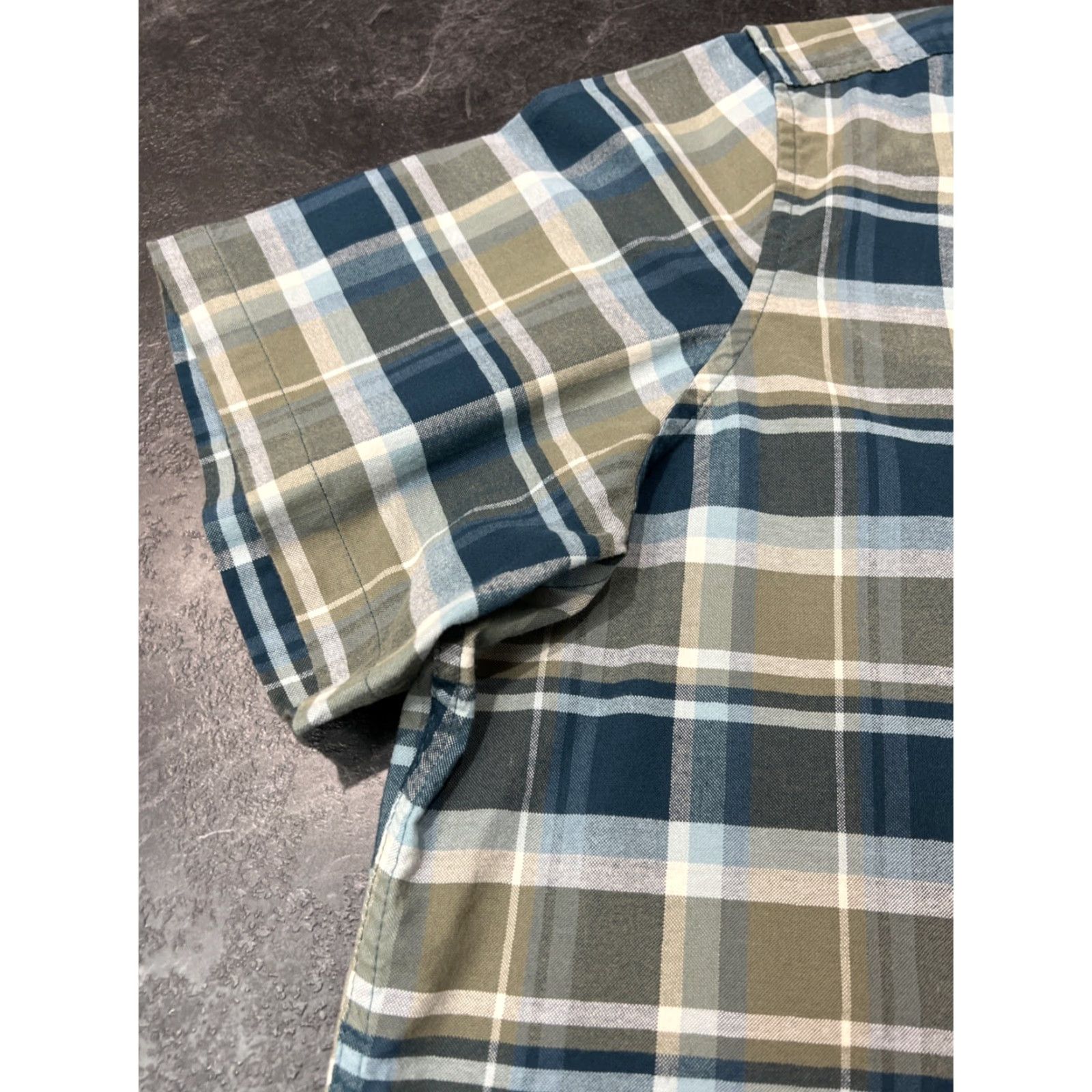 Vintage LL Bean Mens XL Tall Slightly Fitted Plaid Short Sleeve Button Up Shirt Size US XXL / EU 58 / 5 - 5 Thumbnail