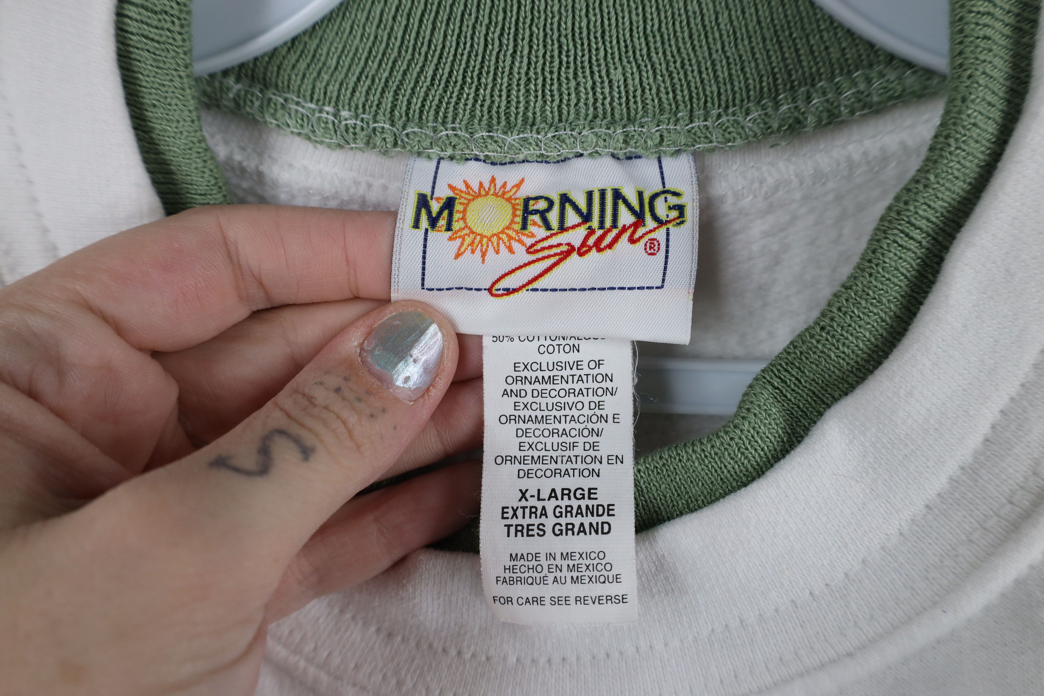 Vintage Vintage 90s Streetwear Primitive Flower Layered Sweatshirt Size XL / US 12-14 / IT 48-50 - 8 Thumbnail