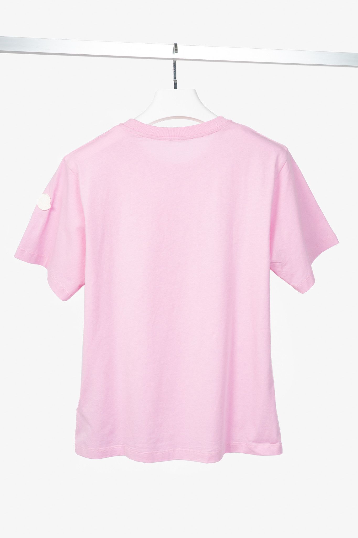 Moncler Moncler Pink Cotton Peanuts-Graphic T-Shirt Size XS / US 0-2 / IT 36-38 - 2 Thumbnail