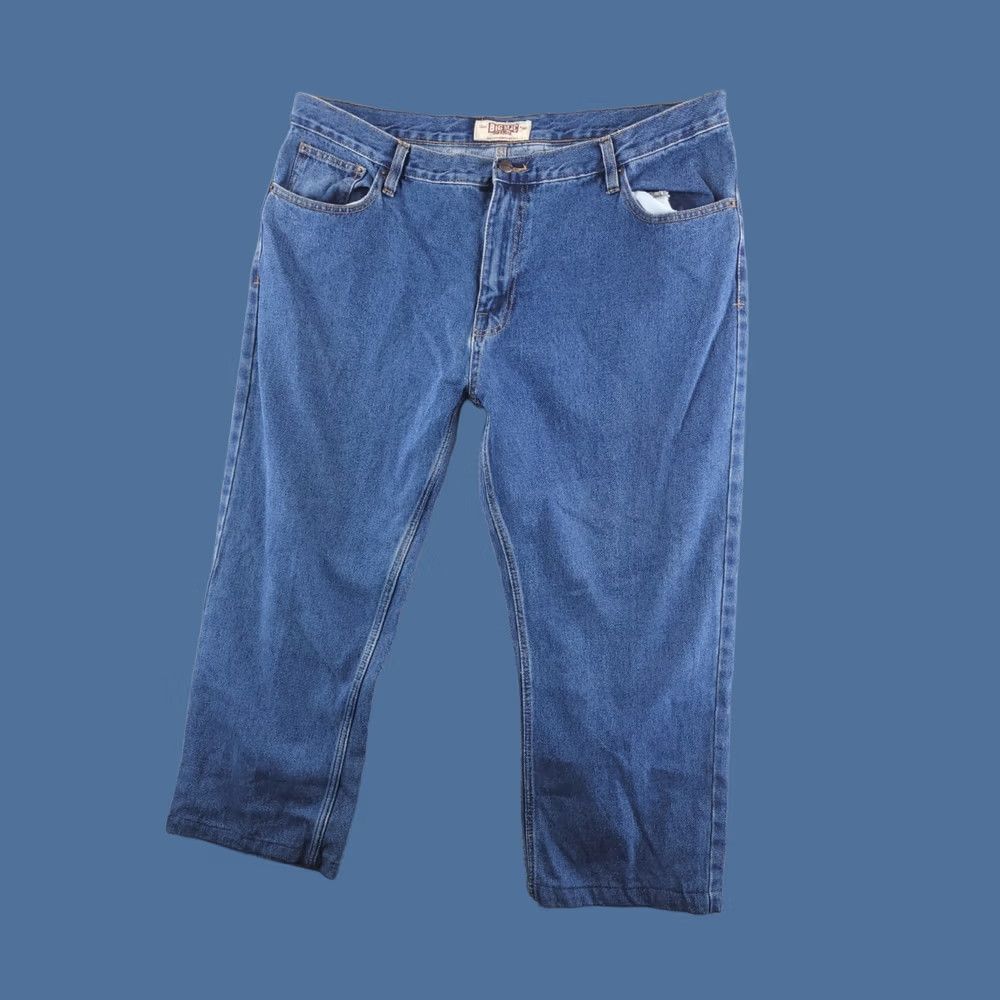Vintage Big Mac Jeans Mens 40x25 Blue Denim Cropped Cropped Workwear Crop Denim Jeans 40 Mens Blue Size US 40 / EU 56 - 1 Thumbnail