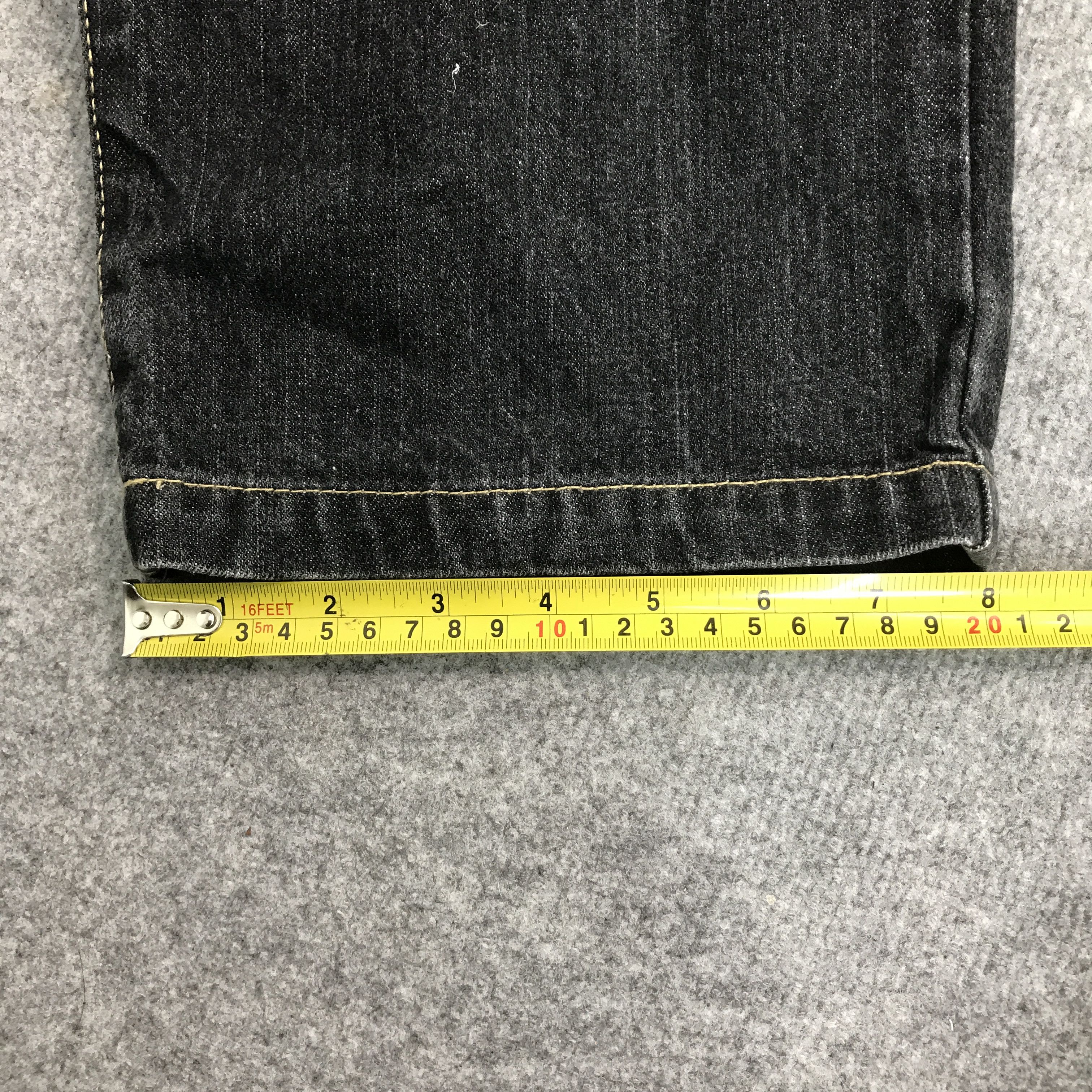 Japanese Brand Japan brand black denim leflah jeans pants Size US 31 - 11 Thumbnail