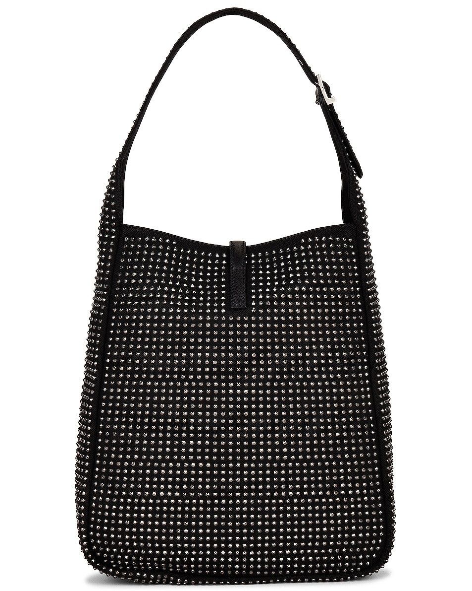 Saint Laurent Paris o1bcso1str0325 Size: OS/Le 5 A 7 Soft Medium Bag in Black Size ONE SIZE - 2 Thumbnail