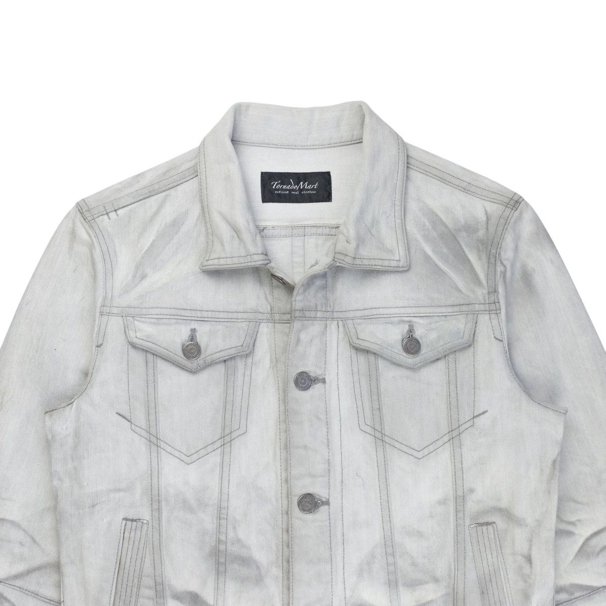 Tornado Mart Tornado Mart Dirty Whiskered Trucker Jacket Size US M / EU 48-50 / 2 - 7 Thumbnail