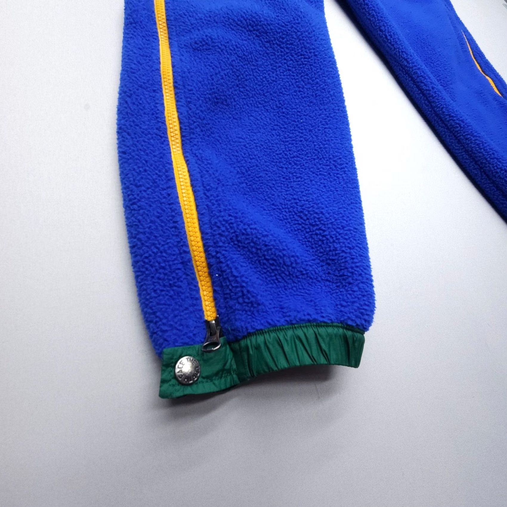 The North Face The North Face Colour Block Fleece Joggers Womens XL Blue Retro Teddy Camp Hike Size 29" - 4 Thumbnail