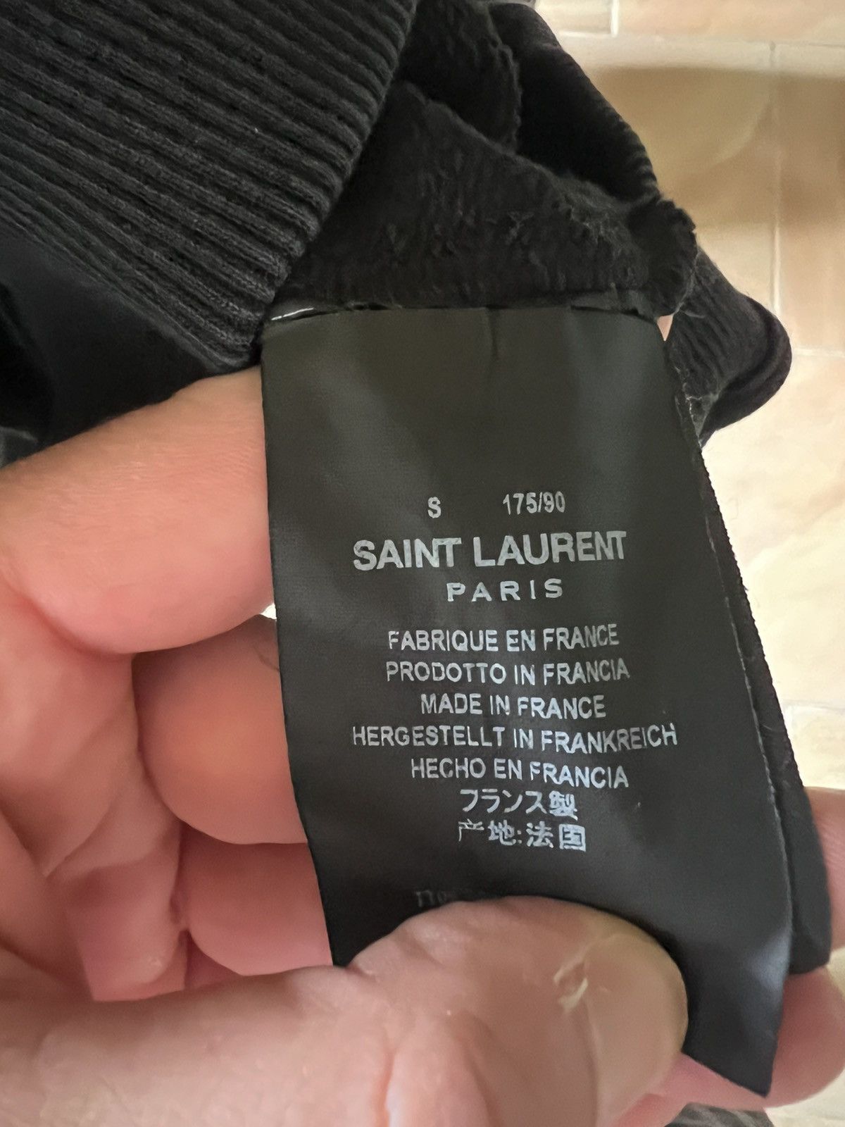 Saint Laurent Paris Black Saint Laurent Hoodie Size US S / EU 44-46 / 1 - 5 Thumbnail