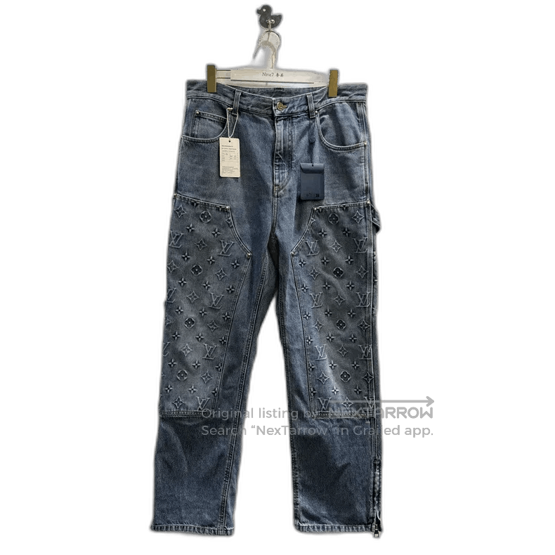 Louis Vuitton LV Louis Vuitton Logo Denim Pants. Size US 30 / EU 46 - 1 Thumbnail