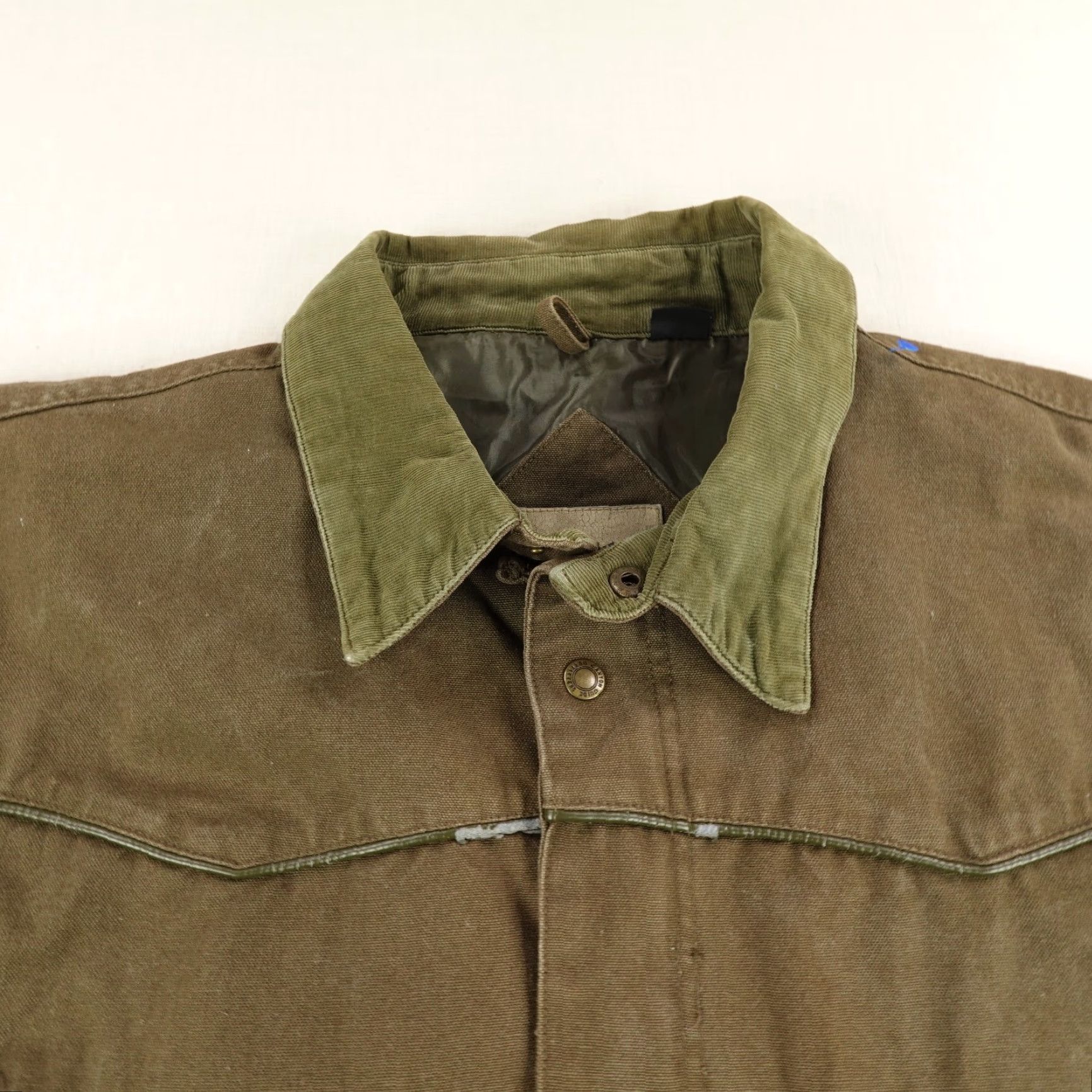 Vintage VINTAGE Canyon Guide Jacket Mens XL Brown Canvas Workwear Bomber Coat Outdoor Hunting N/A Mens Size US XL / EU 56 / 4 - 2 Thumbnail