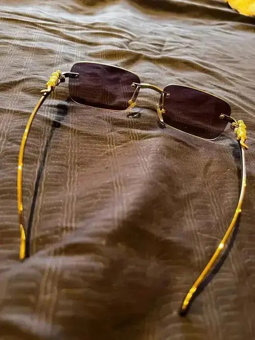 Other Retro Style Leopard 🐆 Yellow Black Frame Glasses Size ONE SIZE - 2 Thumbnail