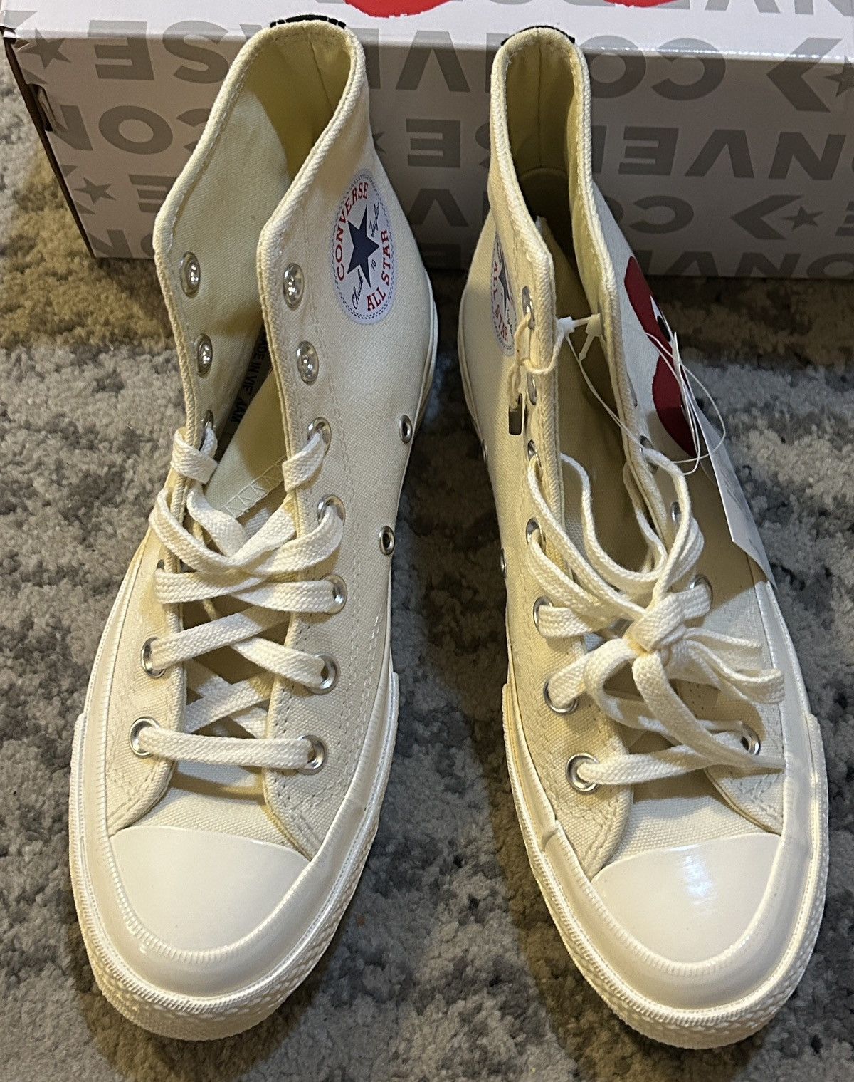 Comme des Garcons PLAY CONVERSE X COMME DES GARÇONS PLAY Chuck 70 printed Sneaker Size US 7 / IT 37 - 3 Thumbnail