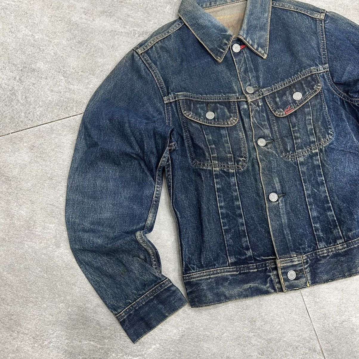 45rpm Vintage 90s Trucker Denim Faded 45Rpm Size US XS / EU 42 / 0 - 3 Thumbnail