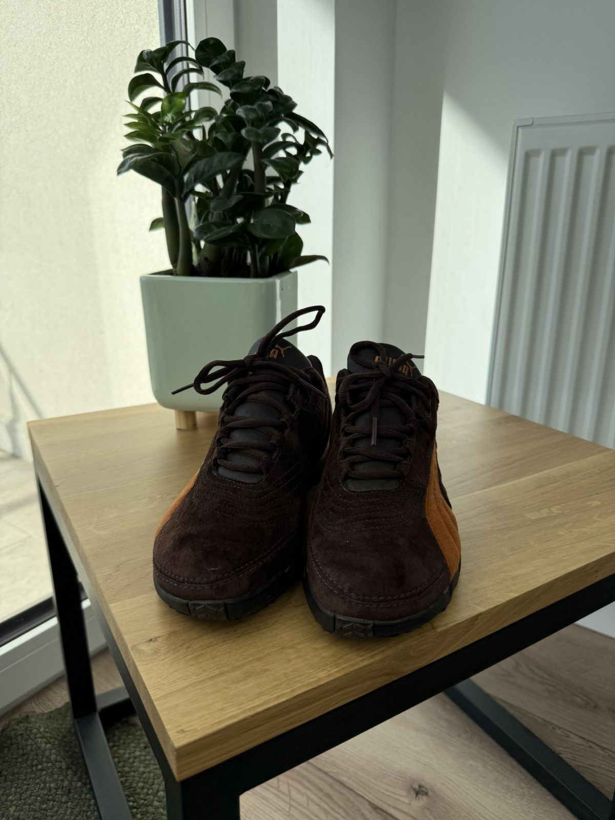 Puma Puma Ouninpihja vintage avant garde brown sneakers shoes 90s Size US 10.5 / EU 43-44 - 4 Thumbnail