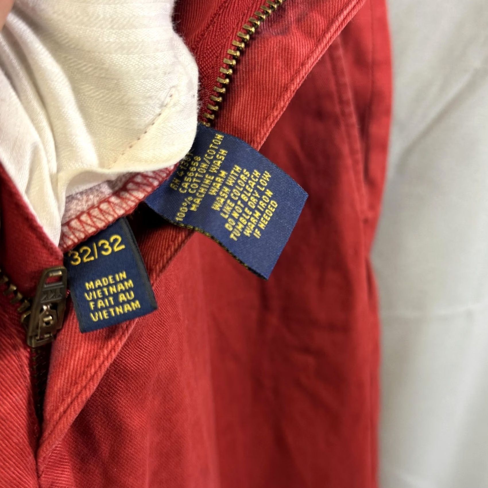 Polo Ralph Lauren Polo Ralph Lauren Pants Mens 32x32 Red Slim Fit Chino Stretch Casual Classic Size US XS / EU 42 / 0 - 4 Thumbnail