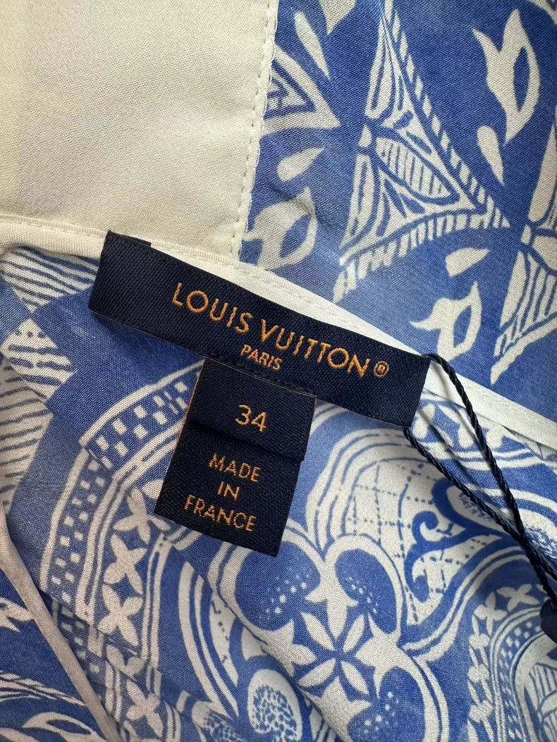Louis Vuitton Louis Vuitton FW23 White and Blue Lace Dress Size XXS / US 00 / IT 34 - 4 Thumbnail
