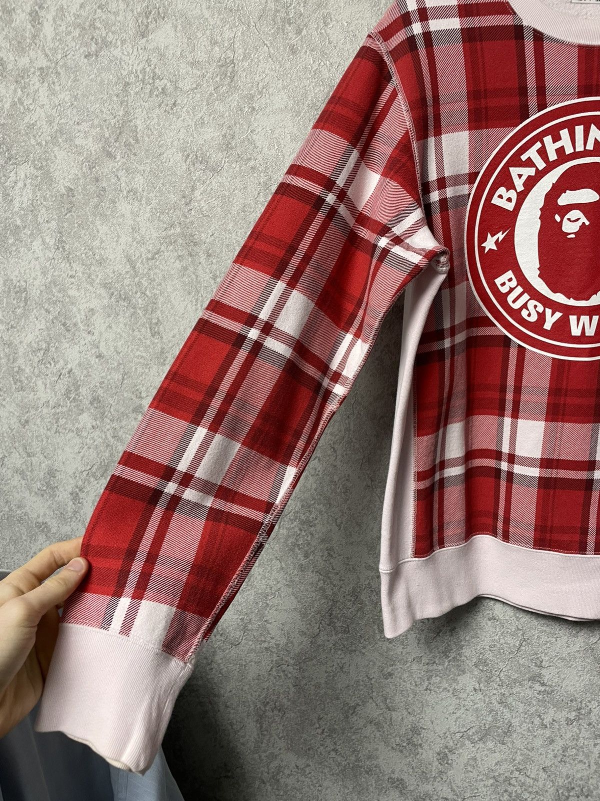 Bape Bape Check Gift Busy Works Sweatshirt Crewneck A Bathing Ape Size US M / EU 48-50 / 2 - 6 Thumbnail