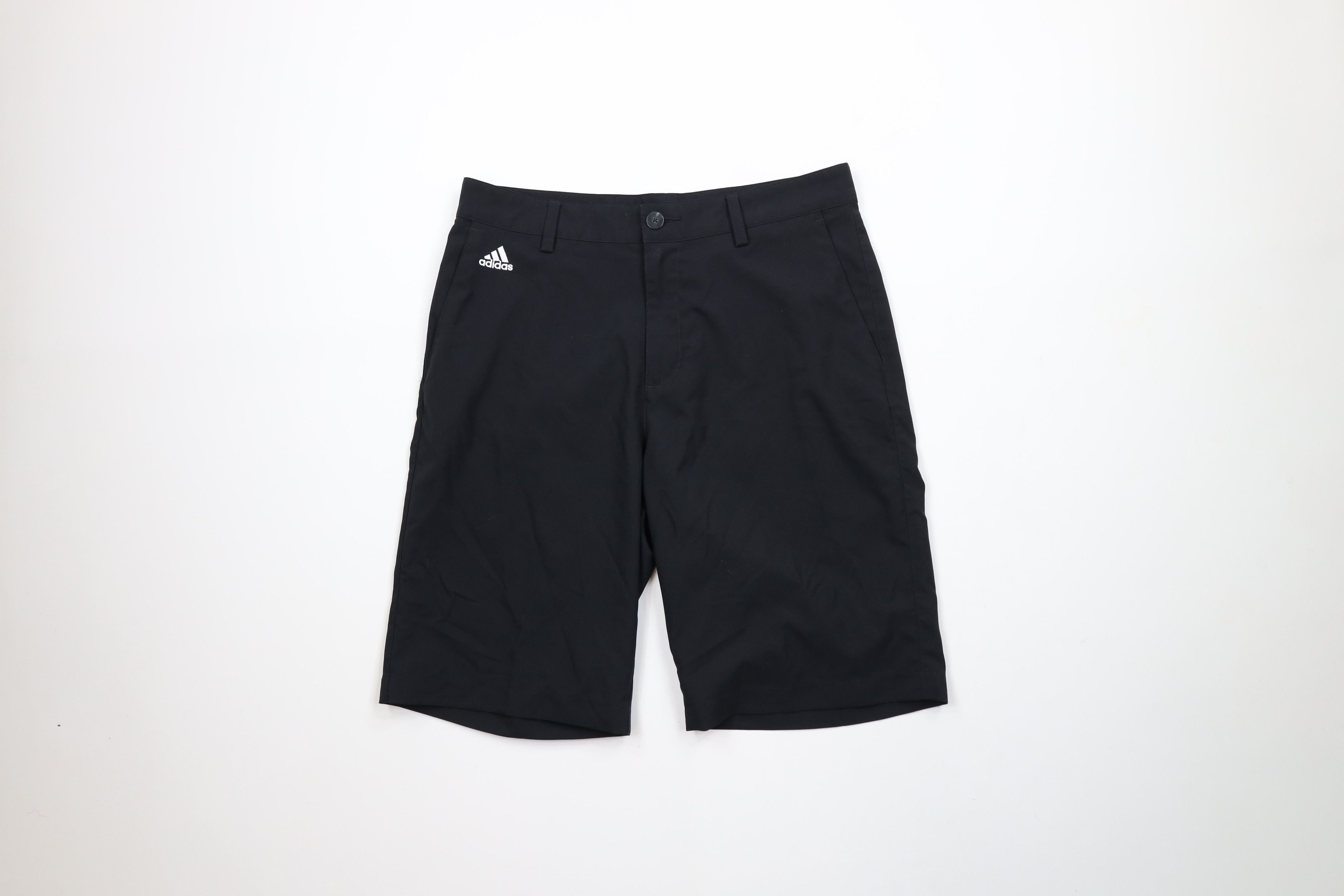 Adidas × Vintage Adidas Golf Spell Tech Golfing Chino Shorts Black Polyester Size US 30 / EU 46 - 1 Thumbnail