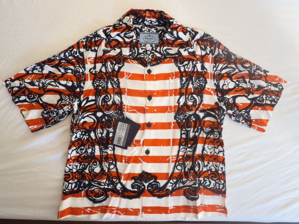 Prada Prada rare bowling shirt Size S / US 4 / IT 40 - 1 Thumbnail