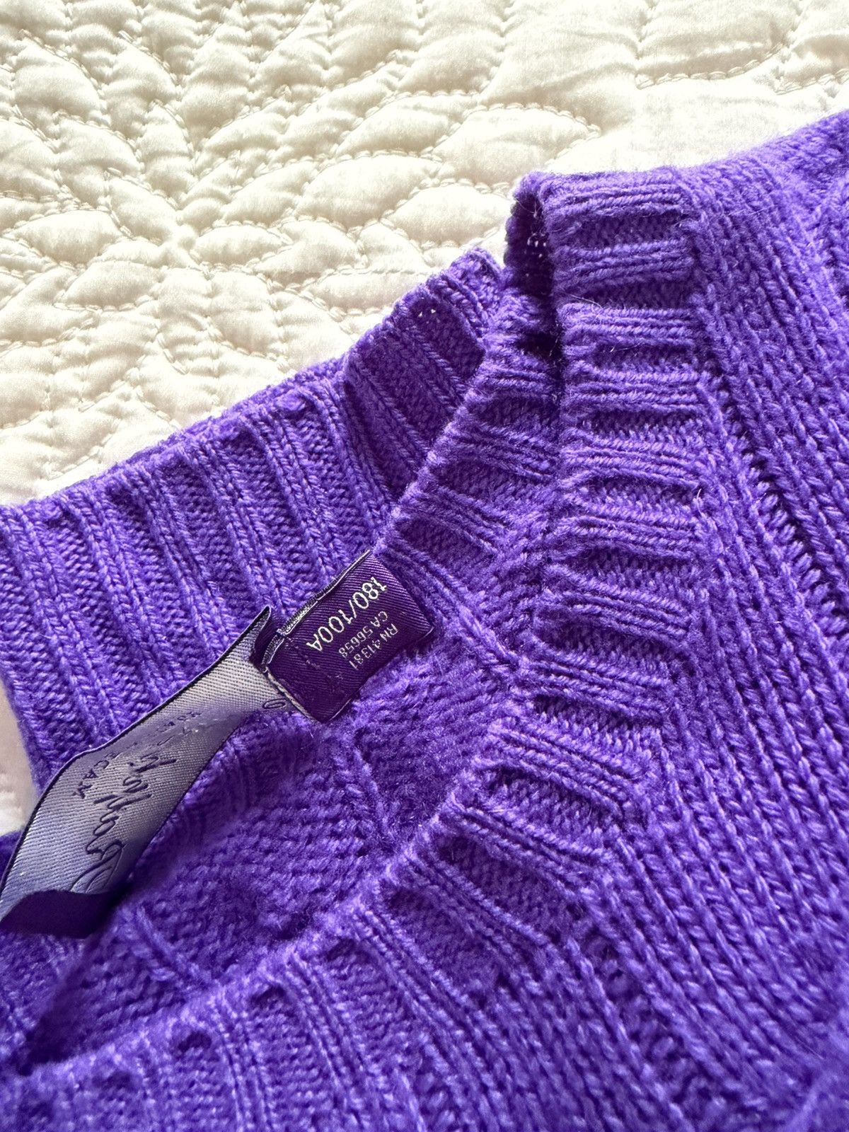 Ralph Lauren Purple Label Lightweight Cashmere Sweater Size US L / EU 52-54 / 3 - 5 Thumbnail
