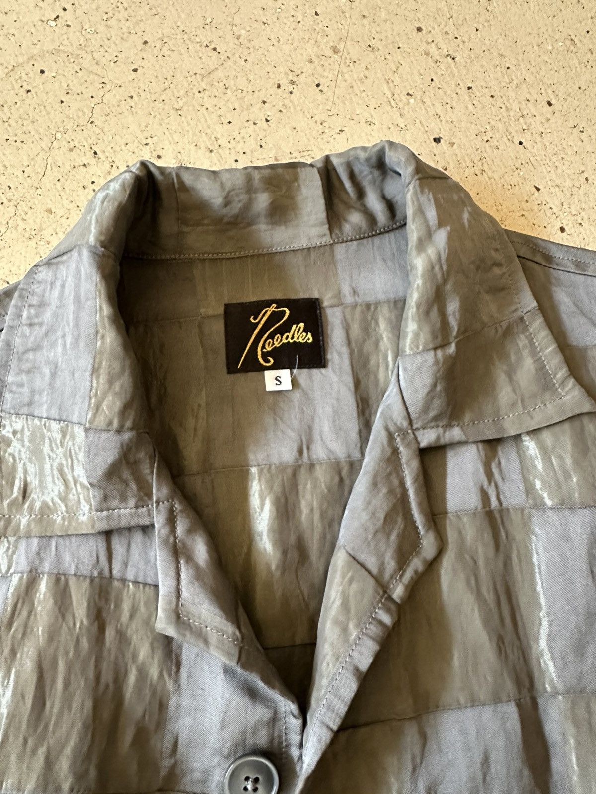 Needles Needles Crinkled Checkerboard Shirt Size US S / EU 44-46 / 1 - 4 Thumbnail