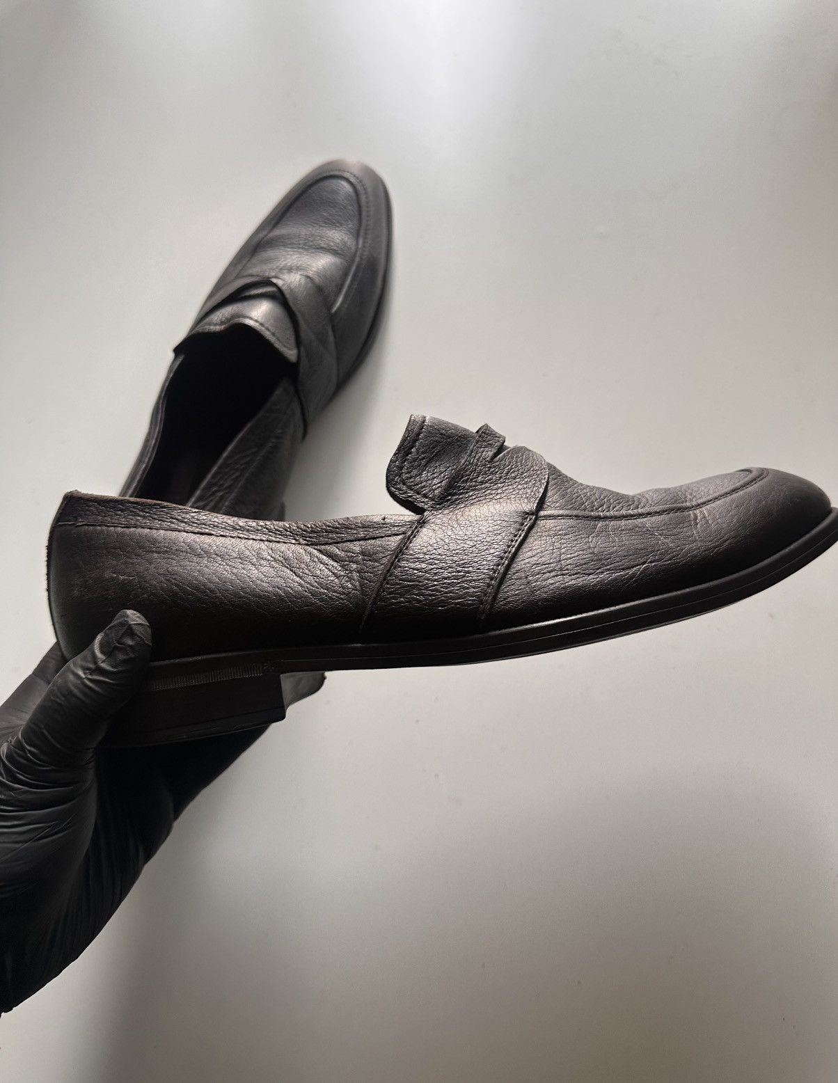 Ermenegildo Zegna Zegna Avenue Flex Leather Loafers Size US 9 / EU 42 - 3 Thumbnail