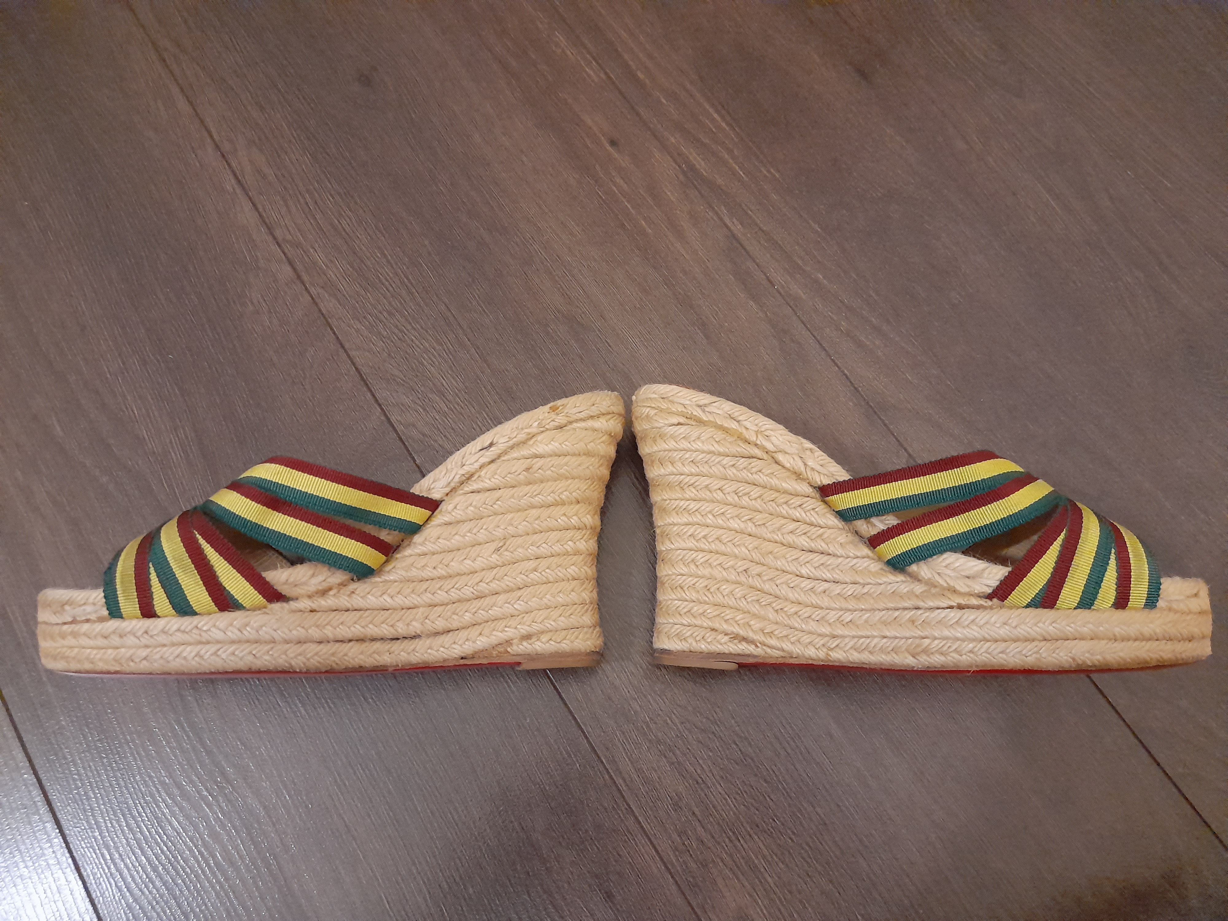 Christian Louboutin Vintage Christian Louboutin Cataribbon Stripe Espadrille Size US 6 / IT 36 - 6 Thumbnail