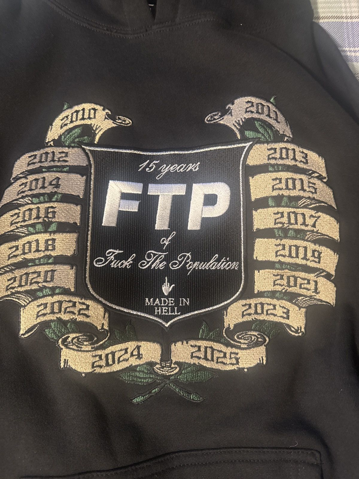 Fuck The Population FTP 15 year anniversary hoodie Size US L / EU 52-54 / 3 - 6 Thumbnail