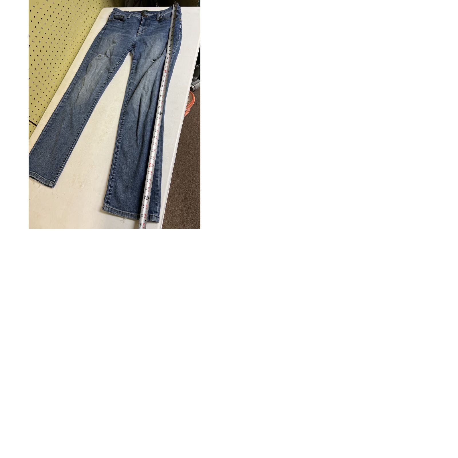Ralph Lauren VINTAGE Ralph Lauren Jeans Co Women Jeans Distressed Bootcut Western 6P Blue Denim Regular Female Girls Womens Size 28" / US 6 / IT 42 - 9 Thumbnail