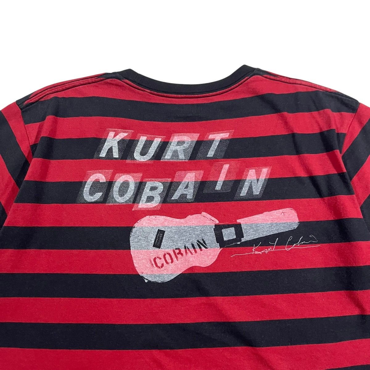 Japanese Brand Kurt Cobain Stripe Tee Size US XL / EU 56 / 4 - 2 Thumbnail