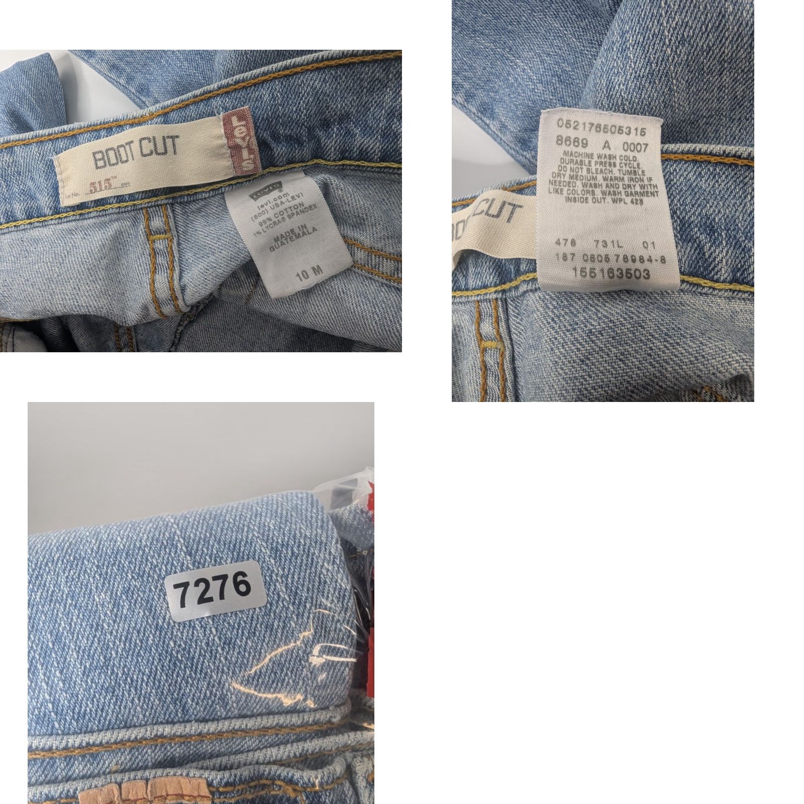 Levi's VINTAGE Levi's 515 Jeans Womens 10M Blue Denim Bootcut Mid Rise Medium Wash Retro Y2K Jeans Size 32" / US 10 / IT 46 - 9 Thumbnail