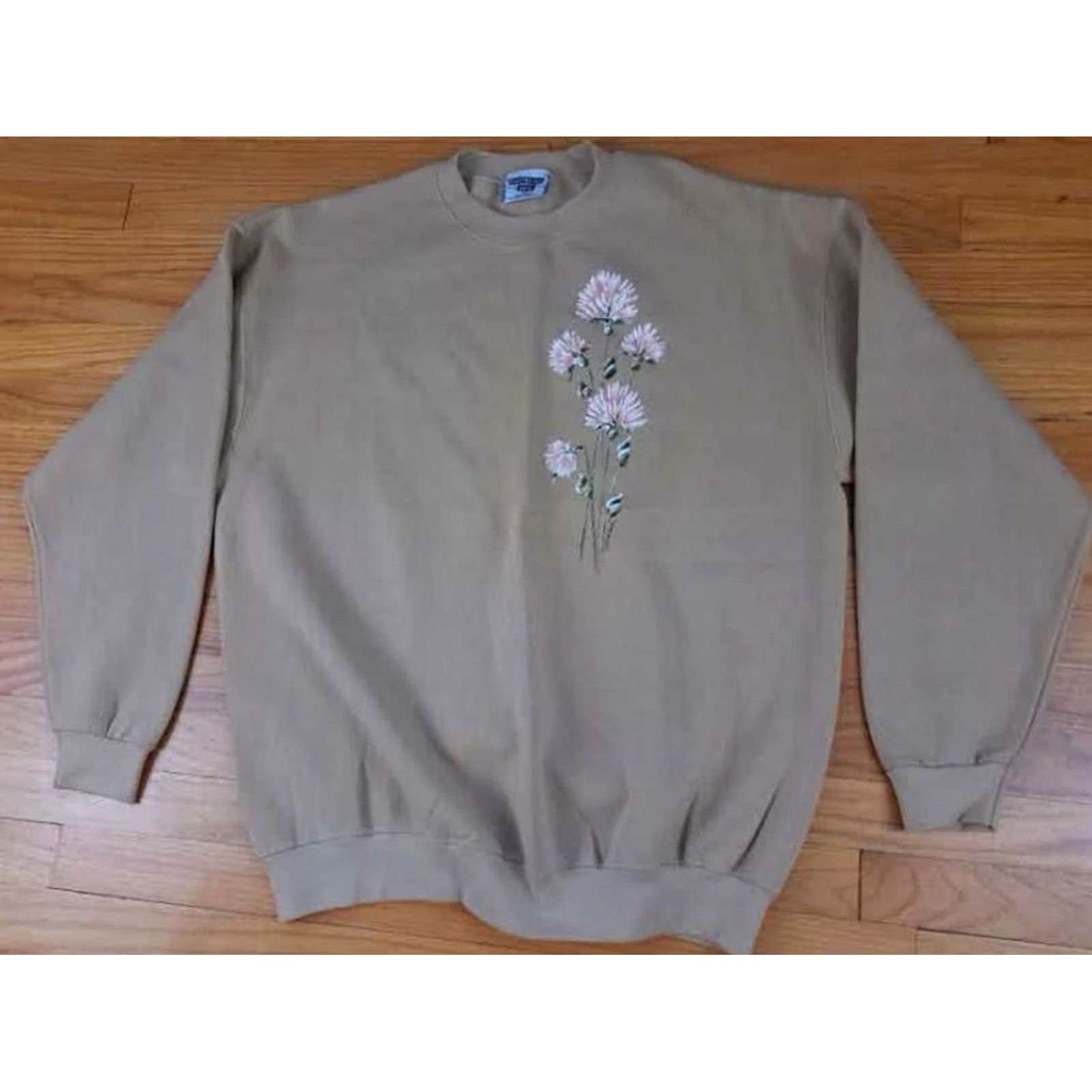 Lee Lee Shirt Womens XL Wildflowers Front Back Print USA Heavyweight Cotton Woman Sweatshirt Size XL / US 12-14 / IT 48-50 - 4 Thumbnail